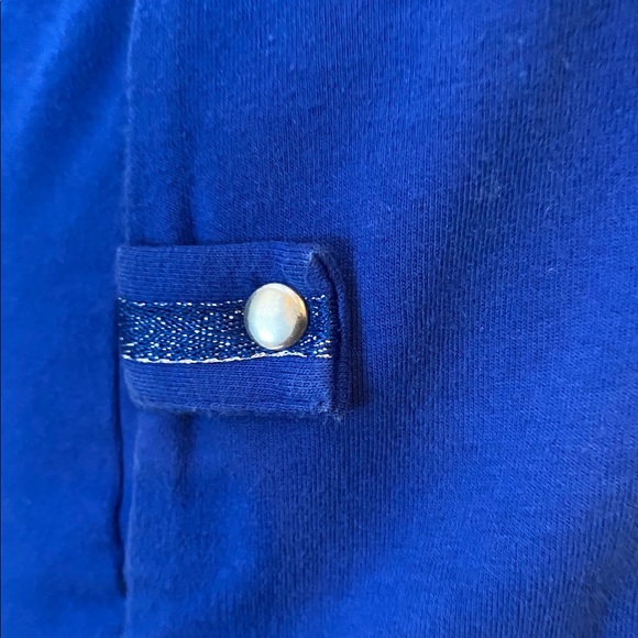 CJ Banks Zippered front jacket. Cobalt Blue - Picture 3 of 7